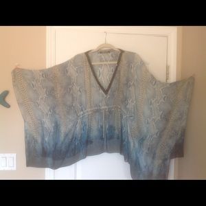 Roberto Cavalli silk kaftan top